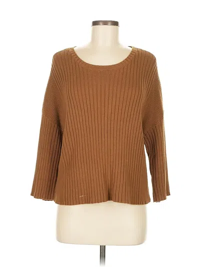 Pre-owned Cabi Pullover Sweater In Brown