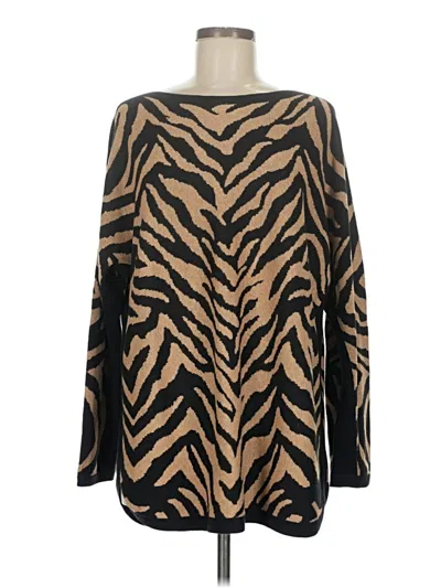 Pre-owned Cabi Pullover Sweater In Brown