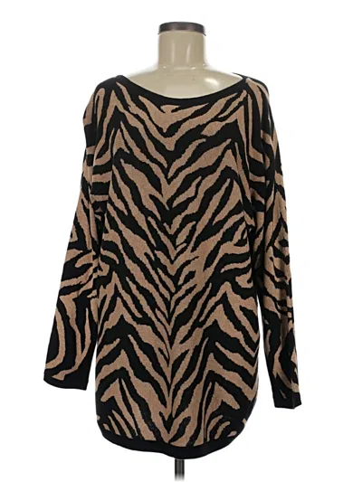 Pre-owned Cabi Pullover Sweater In Brown