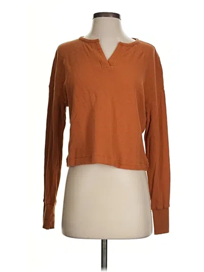 Pre-owned Cabi Pullover Sweater In Brown