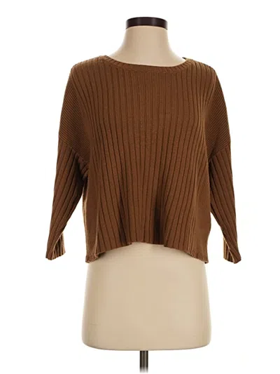 Pre-owned Cabi Pullover Sweater In Brown