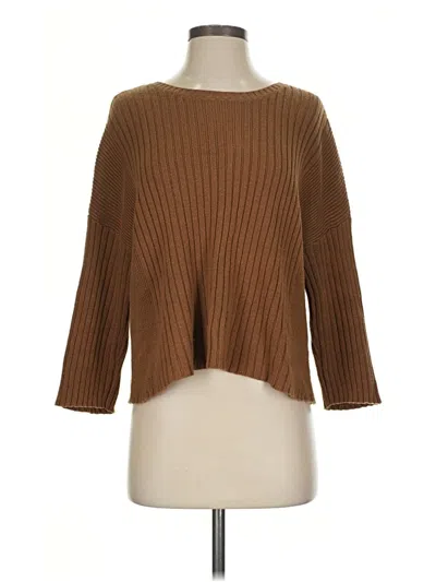 Pre-owned Cabi Pullover Sweater In Brown