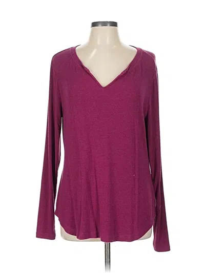 Pre-owned Cabi Pullover Sweater In Burgundy
