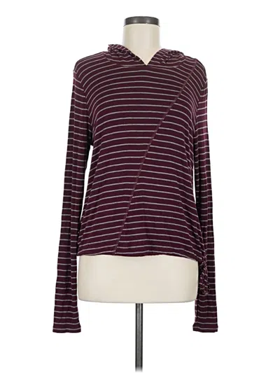 Pre-owned Cabi Pullover Sweater In Burgundy