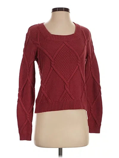 Pre-owned Cabi Pullover Sweater In Burgundy
