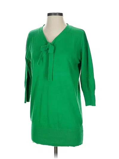 Pre-owned Cabi Pullover Sweater In Green