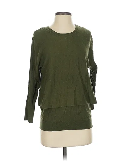 Pre-owned Cabi Pullover Sweater In Green
