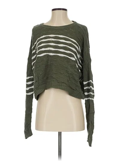 Pre-owned Cabi Pullover Sweater In Green