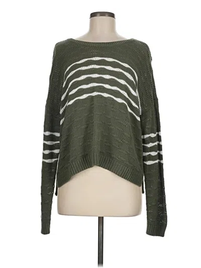 Pre-owned Cabi Pullover Sweater In Green