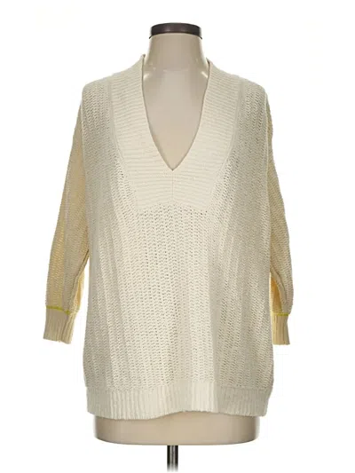 Pre-owned Cabi Pullover Sweater In Ivory