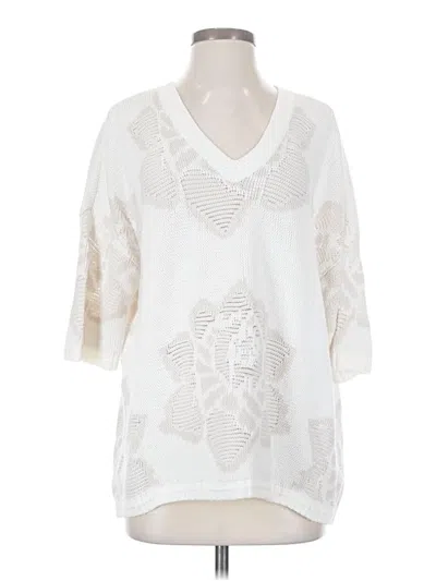 Pre-owned Cabi Pullover Sweater In Ivory