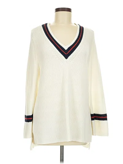 Pre-owned Cabi Pullover Sweater In Ivory