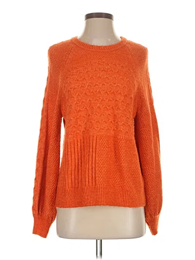 Pre-owned Cabi Pullover Sweater In Orange