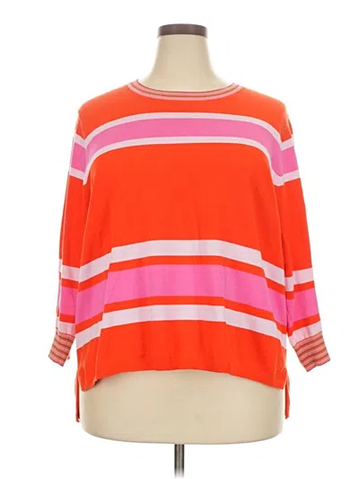 Pre-owned Cabi Pullover Sweater In Orange