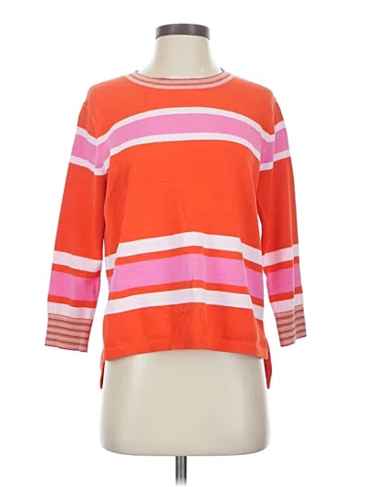 Pre-owned Cabi Pullover Sweater In Orange