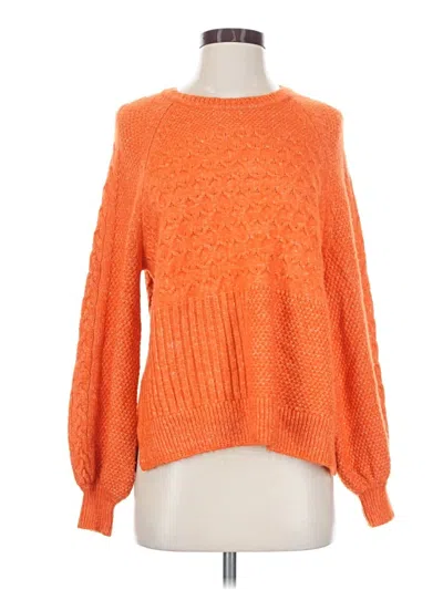 Pre-owned Cabi Pullover Sweater In Orange