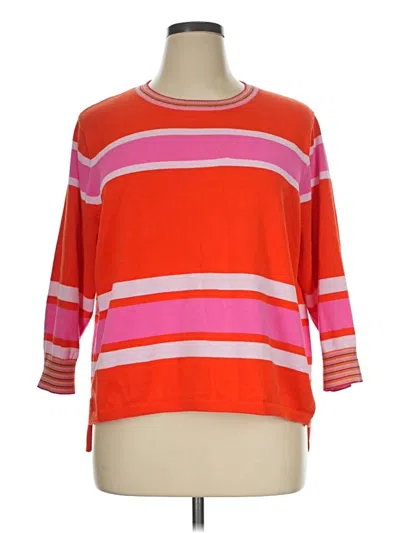 Pre-owned Cabi Pullover Sweater In Orange