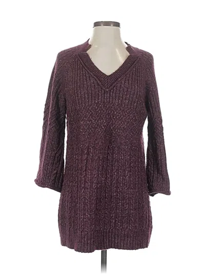 Pre-owned Cabi Pullover Sweater In Purple