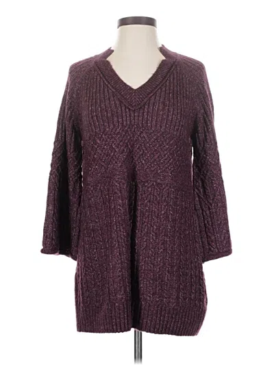 Pre-owned Cabi Pullover Sweater In Purple