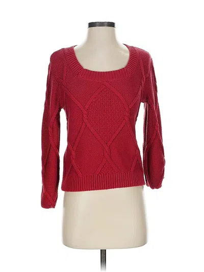 Pre-owned Cabi Pullover Sweater In Red