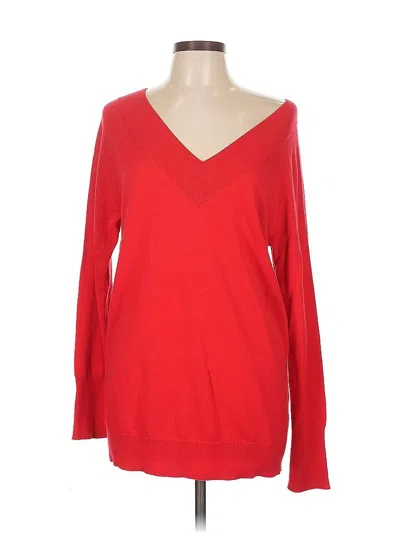 Pre-owned Cabi Pullover Sweater In Red