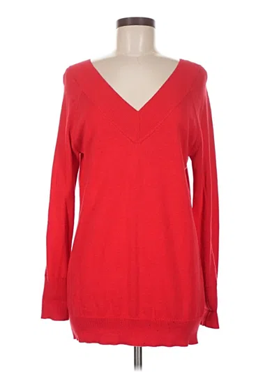 Pre-owned Cabi Pullover Sweater In Red