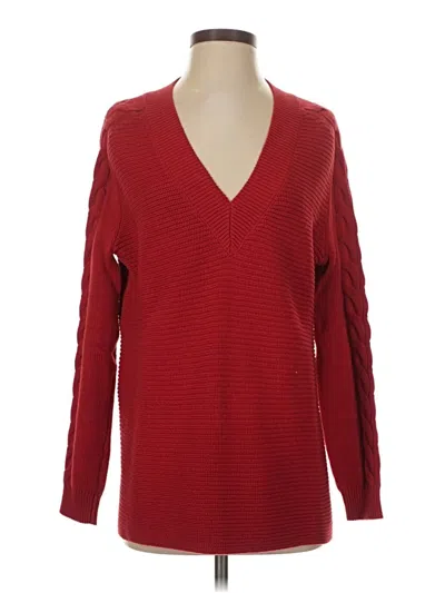 Pre-owned Cabi Pullover Sweater In Red