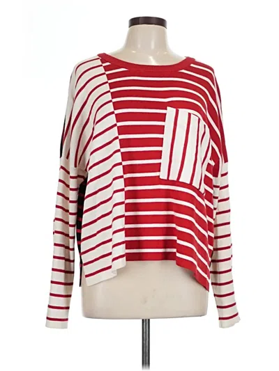 Pre-owned Cabi Pullover Sweater In Red