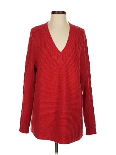 Pre-owned Cabi Pullover Sweater In Red