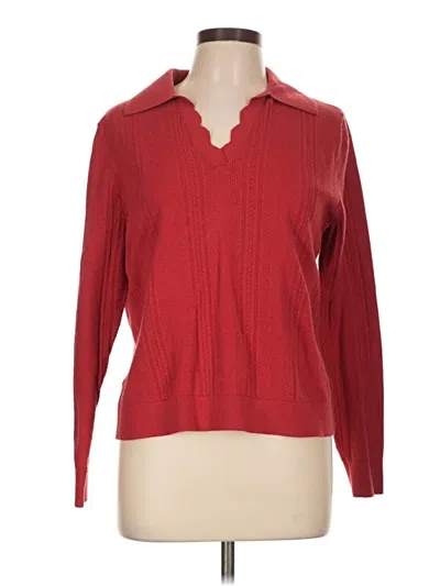 Pre-owned Cabi Pullover Sweater In Red