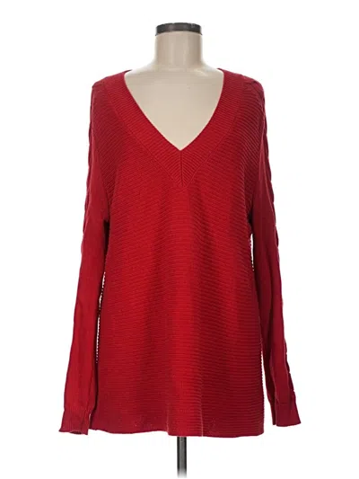Pre-owned Cabi Pullover Sweater In Red
