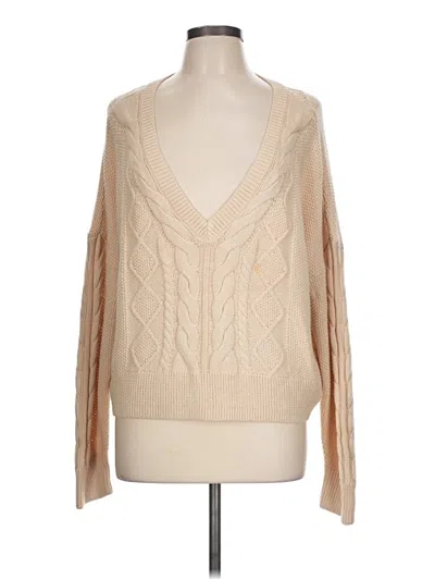 Pre-owned Cabi Pullover Sweater In Tan