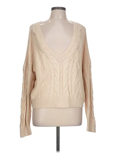 Pre-owned Cabi Pullover Sweater In Tan