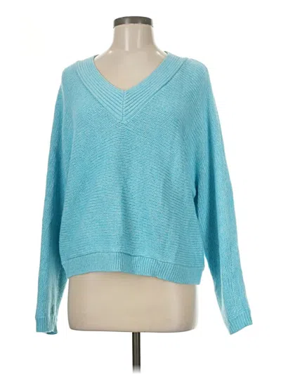 Pre-owned Cabi Pullover Sweater In Teal