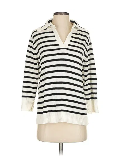 Pre-owned Cabi Pullover Sweater In White