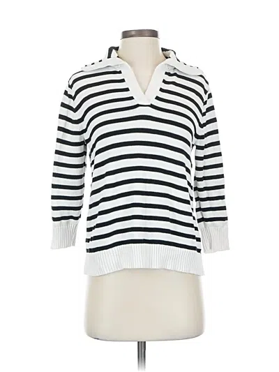 Pre-owned Cabi Pullover Sweater In White