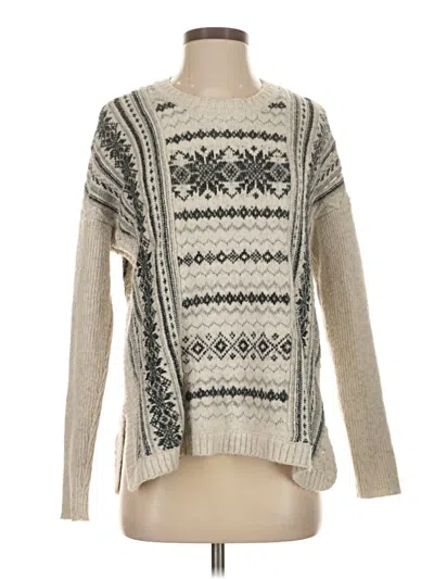 Pre-owned Cabi Pullover Sweater In White