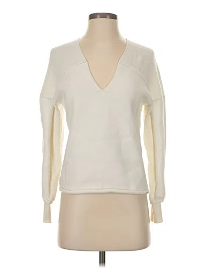 Pre-owned Cabi Pullover Sweater In White