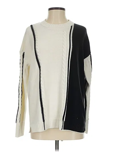 Pre-owned Cabi Pullover Sweater In White