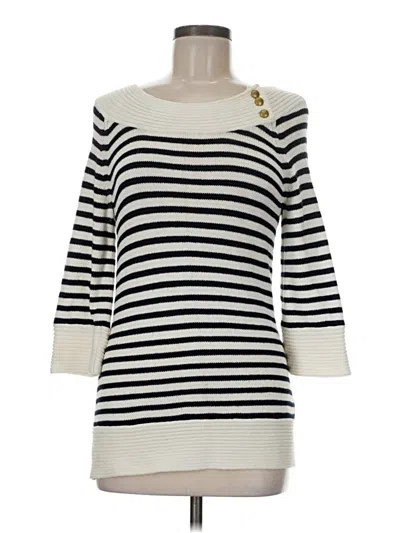 Pre-owned Cabi Pullover Sweater In White