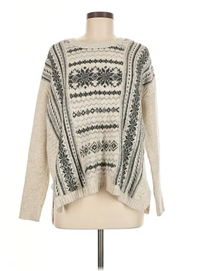 Pre-owned Cabi Pullover Sweater In White