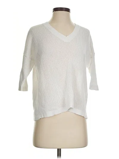 Pre-owned Cabi Pullover Sweater In White