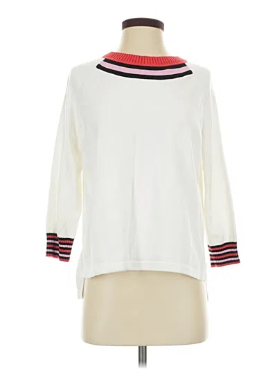 Pre-owned Cabi Pullover Sweater In White