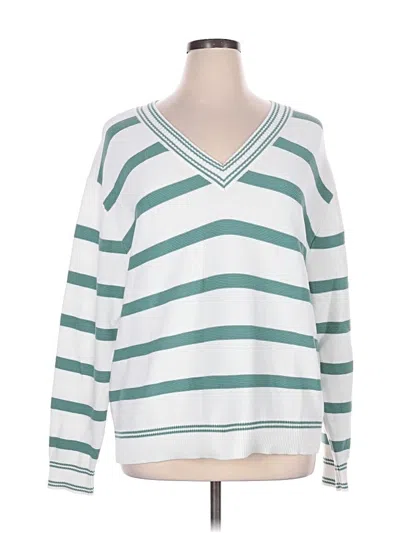 Pre-owned Cabi Pullover Sweater In White
