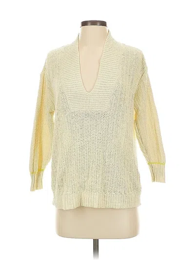 Pre-owned Cabi Pullover Sweater In Yellow