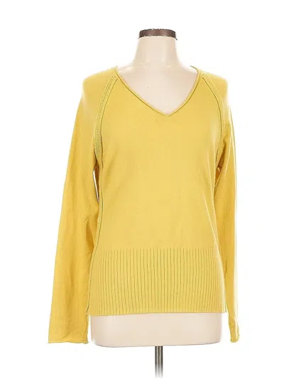 Pre-owned Cabi Pullover Sweater In Yellow