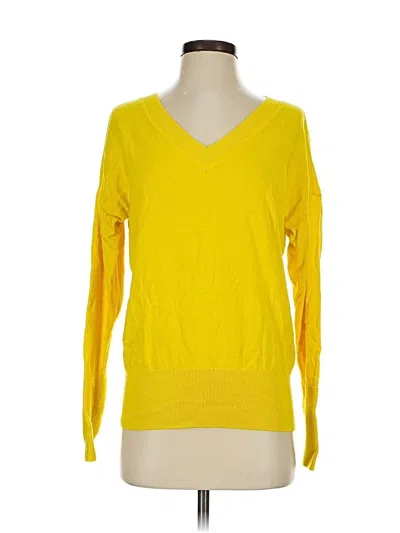Pre-owned Cabi Pullover Sweater In Yellow