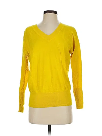 Pre-owned Cabi Pullover Sweater In Yellow