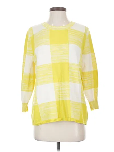 Pre-owned Cabi Pullover Sweater In Yellow
