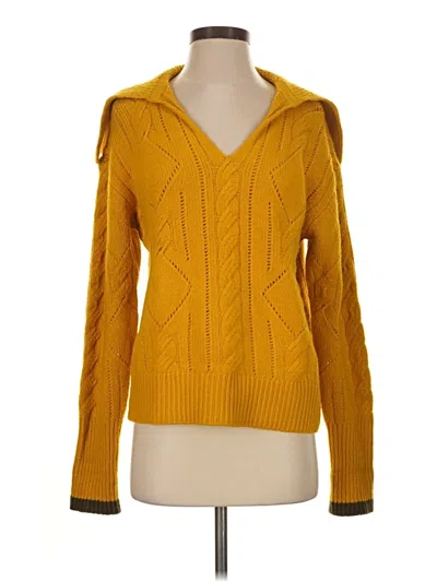 Pre-owned Cabi Pullover Sweater In Yellow